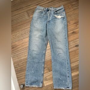 Agolde Light Blue Distressed Women’s Jeans